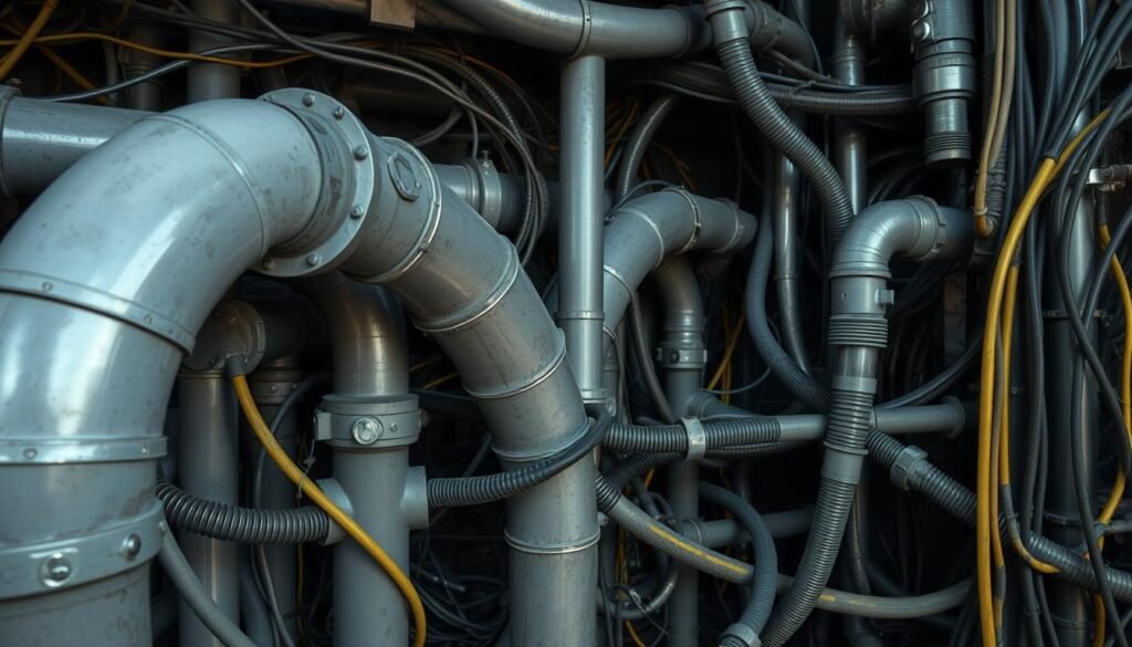 tubulações elétricas